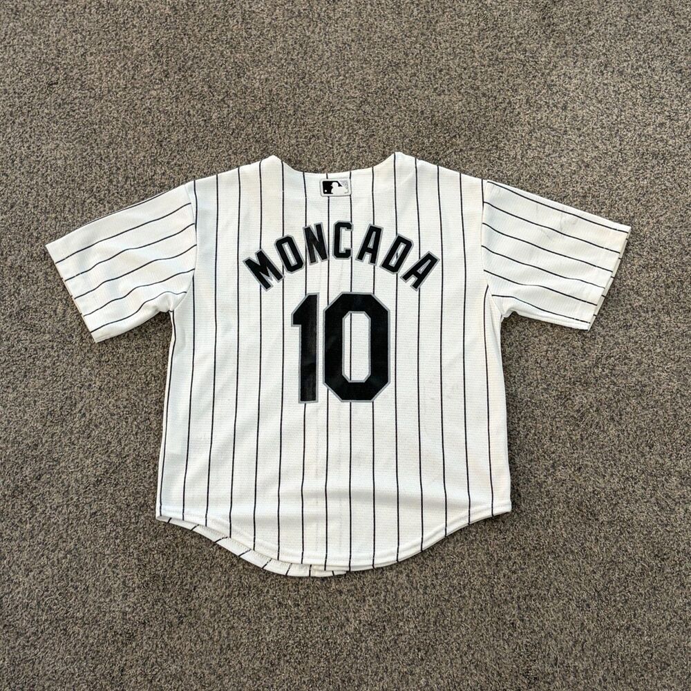 Chicago White Sox Jersey Youth Size Medium 5/6 Majestic Cool Base White